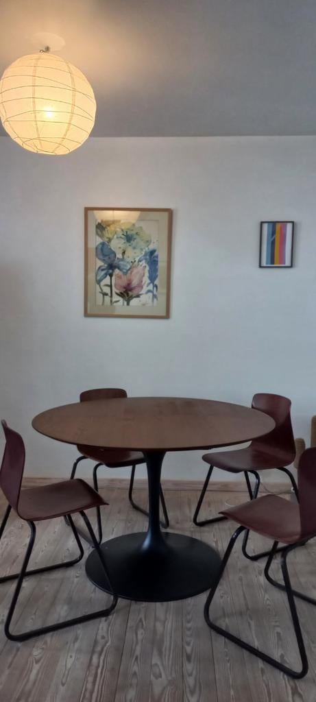 extensible table tulipe Eero Saarinen chaises tulipe, Maison & Meubles, Tables | Tables à manger, Enlèvement ou Envoi, Rond, Verre