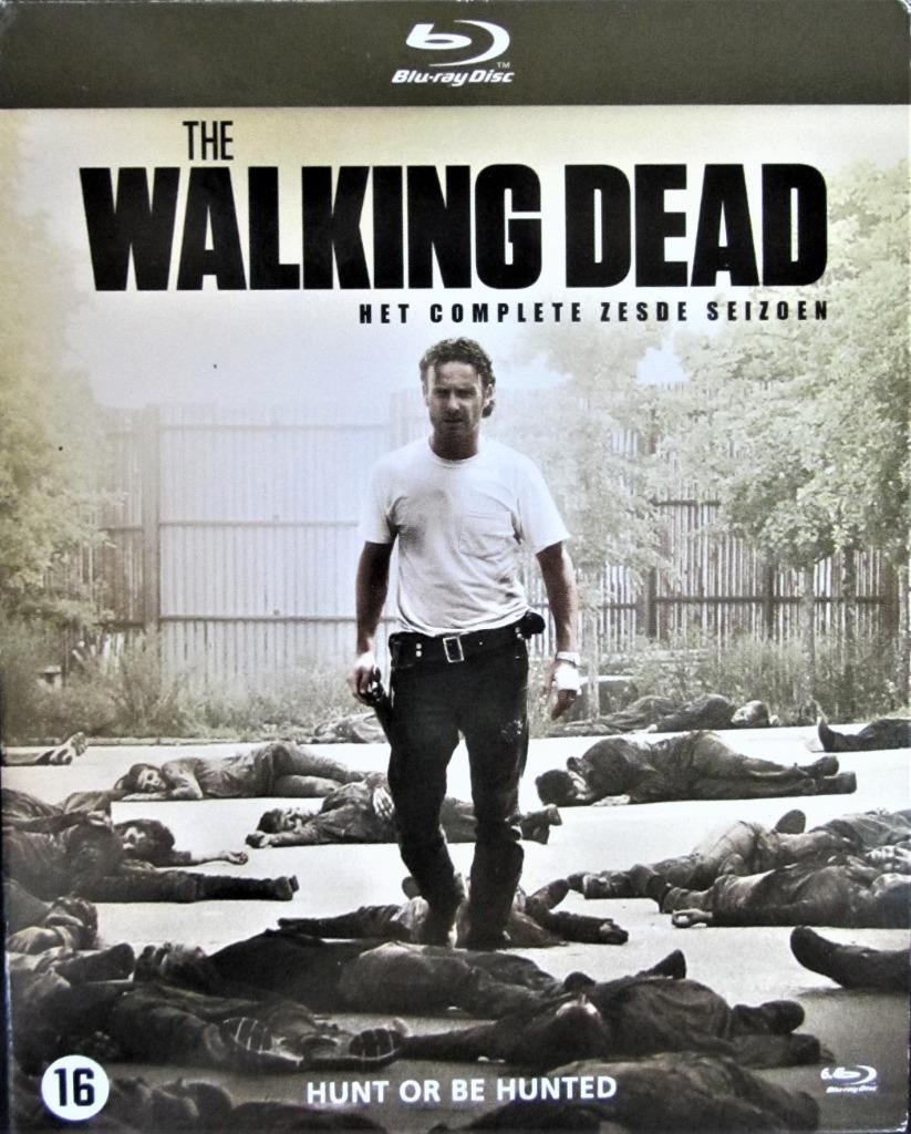 DVD BOX BLU-RAY- HORROR- THE WALKING DEAD (SEIZOEN 6)- 5 SCH, Cd's en Dvd's, Dvd's | Horror, Zo goed als nieuw, Vampiers of Zombies