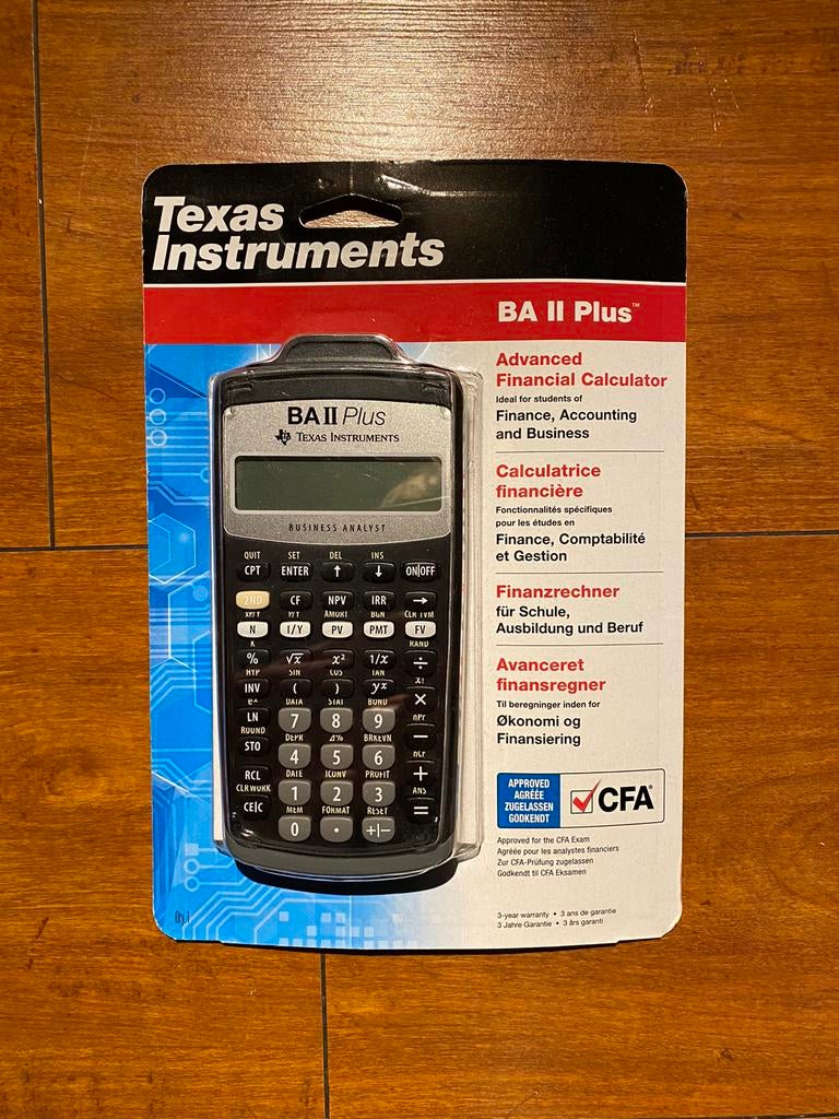 Calculatrice texas instrument Ba II plus, Divers, Calculatrices, Enlèvement ou Envoi, Calculatrices graphique, Neuf