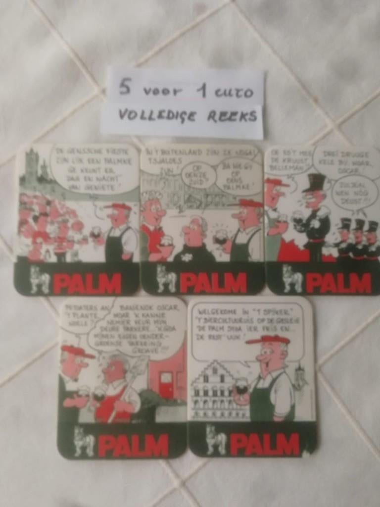 Volledige reeks bierviltjes Palm Gentse Feesten 1995 - €1, Verzamelen, Ophalen of Verzenden, Viltje(s), Palm