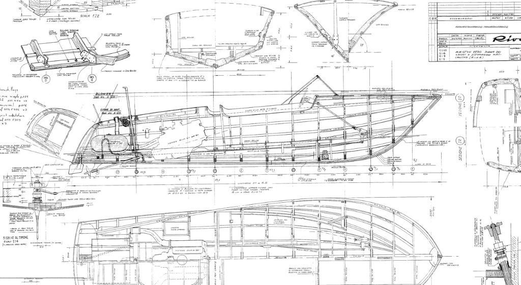 Une copie du plan original de Riva Ariston, Envoi, Neuf