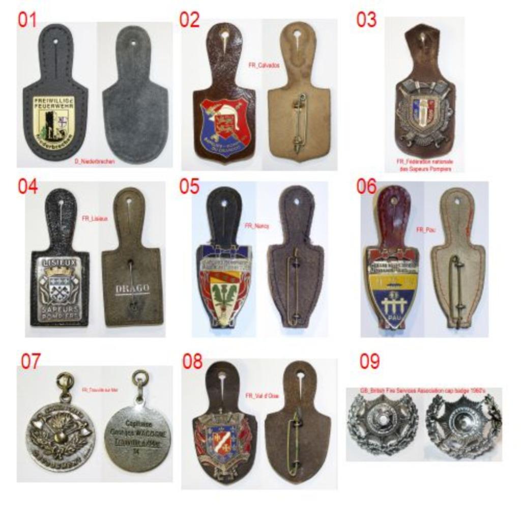 Insignes de poche sapeurs pompiers - 8 € pièce, Enlèvement ou Envoi, Autres, Emblème ou Badge