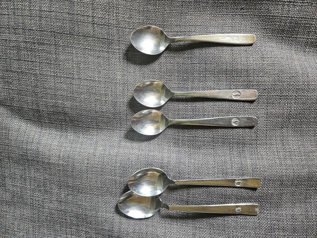 5 Sabena koffielepeltjes, Ophalen of Verzenden