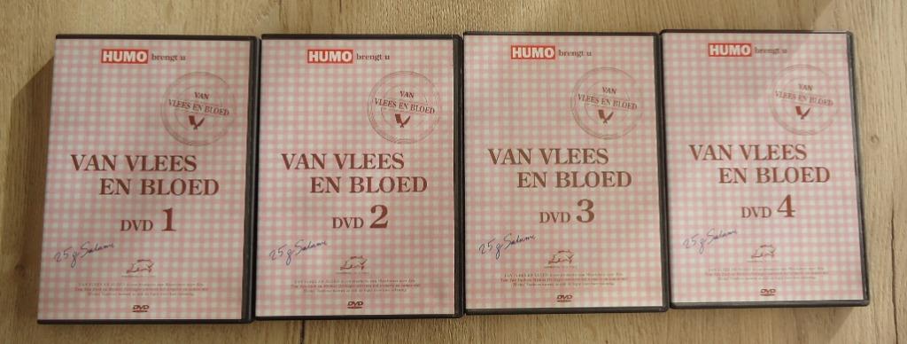 4 DVD's  "Van Vlees En Bloed" een uitgave van Woestijnvis., Ophalen of Verzenden, Gebruikt, Overige genres