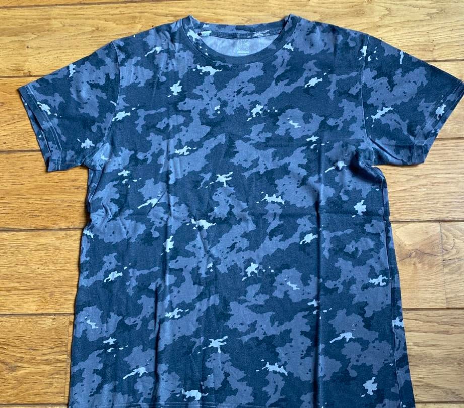 Camouflage Decathlon T Shirt Heren maat M, Overige kleuren, Decathlon, Gedragen, Verzenden