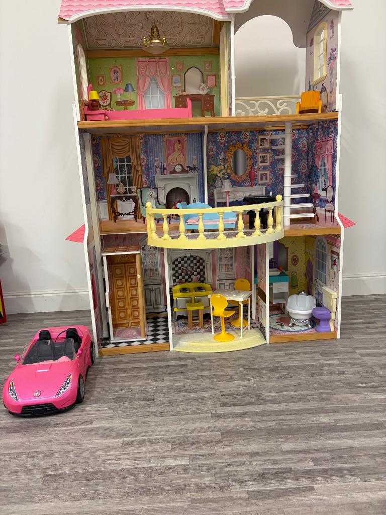 Barbiehuis Kidkraft, Ophalen, Zo goed als nieuw, Poppenhuis