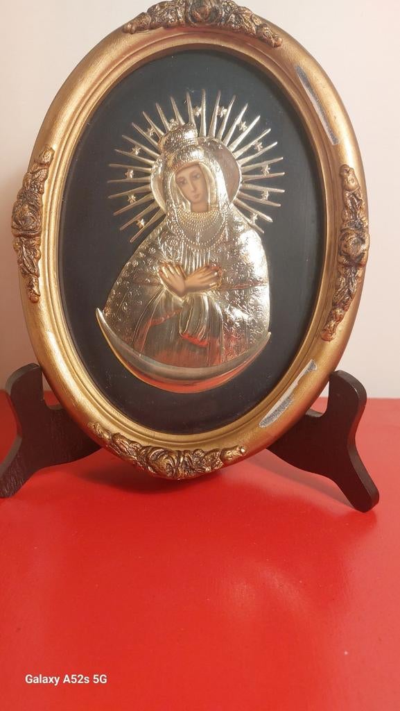 Moeder van God Icoon., Antiek en Kunst, Antiek | Religieuze voorwerpen, Ophalen of Verzenden