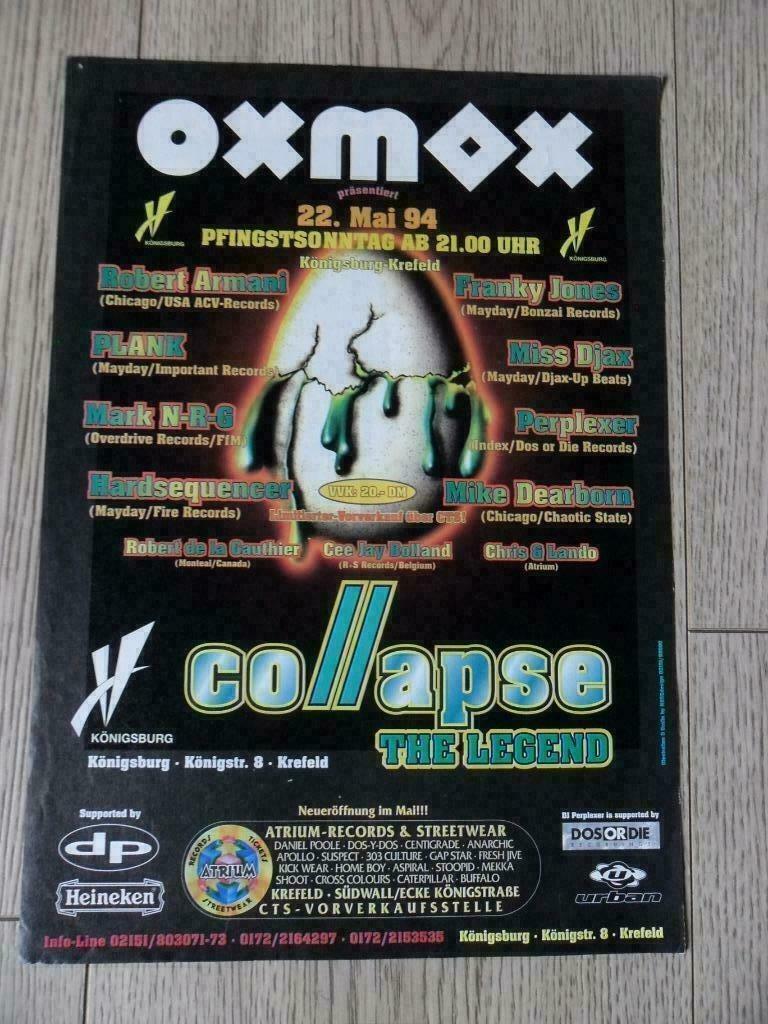 OXMOX Collapse The Legend - Konigsburg-Krefeld 1994, Envoi, Utilisé, Autres types