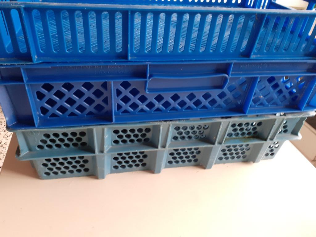 Lot de 3 grands cageots de transport 60x40 hauteur variable, Bricolage & Construction, Casiers & Boîtes, Casier, Moins de 35 cm