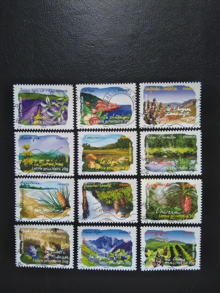France, flore de la région sud, Envoi, Affranchi