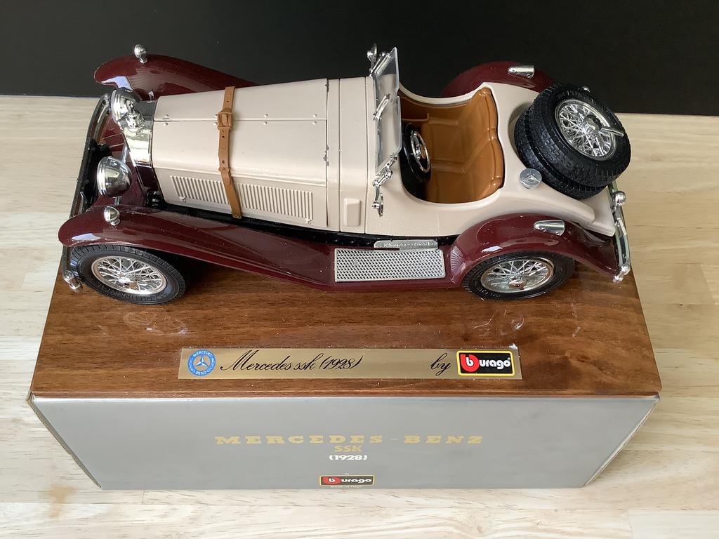 Mercedes-Benz SSK 1928– blanc et marron, Enlèvement, Neuf, Voiture