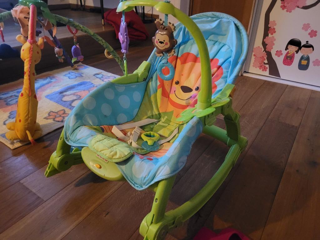 Fisher-Price relax et Fisher-Price Playmat, Kinderen en Baby's, Wipstoeltjes, Ophalen, Gebruikt, Schommelstoel, Fisher-Price