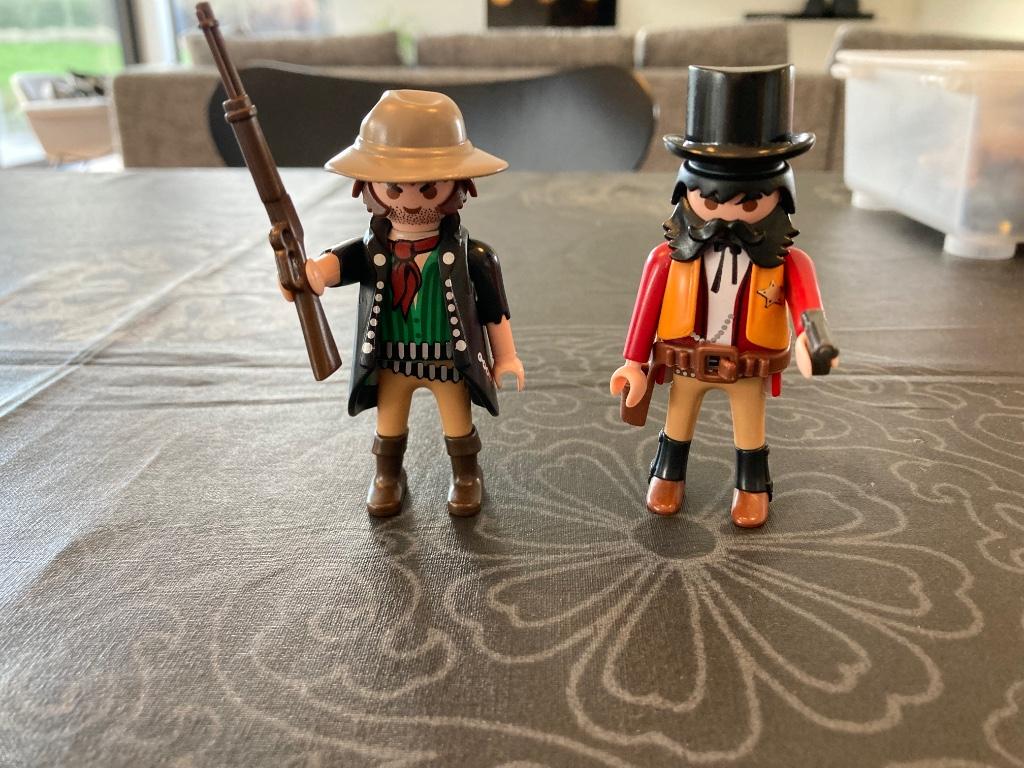 Playmobil sheriff en bandiet, Ophalen of Verzenden, Zo goed als nieuw, Complete set