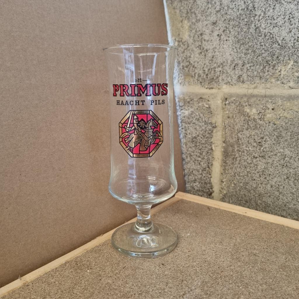Verre Primus Haacht Pils (modèle 2), Collections, Enlèvement ou Envoi, Utilisé, Verre ou Verres, Autres marques