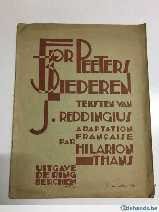 Partituur Flor Peeters - 3 Liederen, Ophalen, Gebruikt, Klassiek