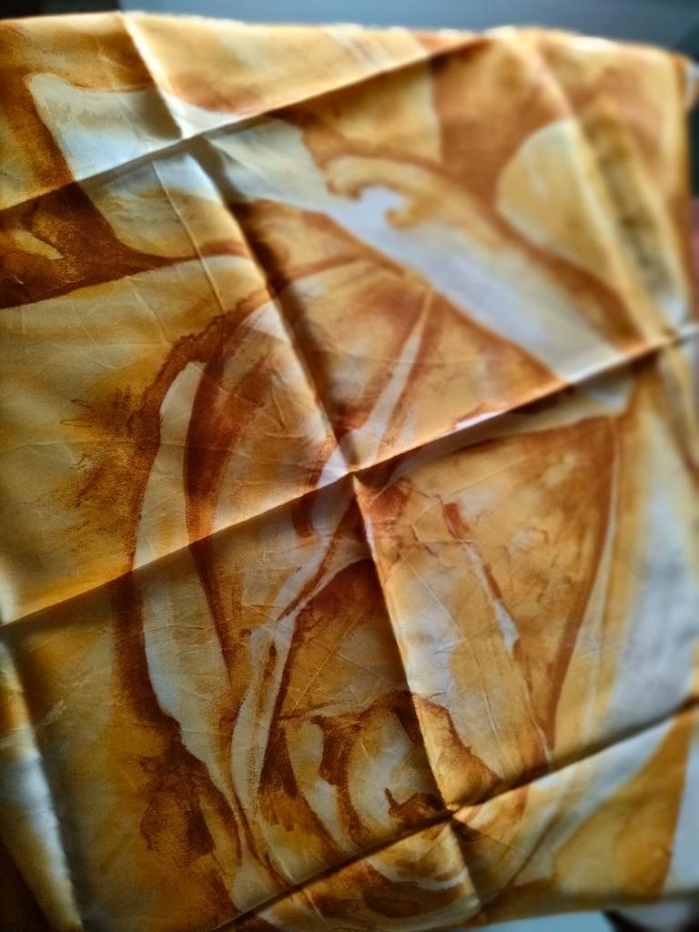 sjaal nylon oranje wit, Enlèvement ou Envoi, Comme neuf