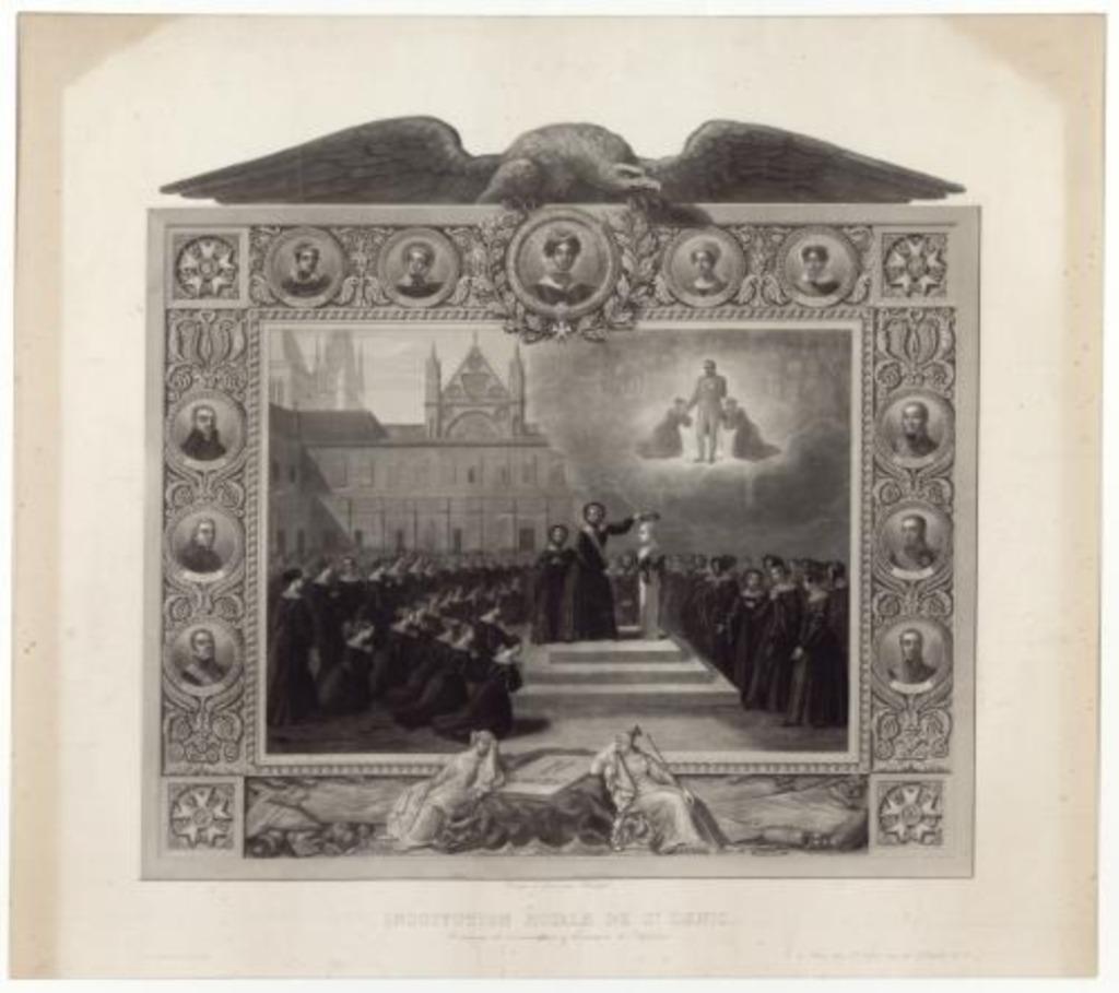 Gravure 'Hommage a Napoleon' 5 Mai 1821, Antiek en Kunst, Ophalen