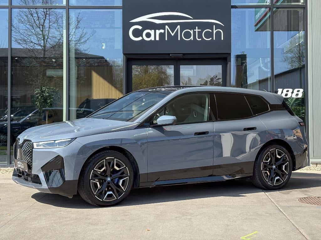 BMW iX xDrive50 M Sport - PANO | TREKH | H&K | Laserlight, Auto's, BMW, Automaat, Blauw, IX, Leder