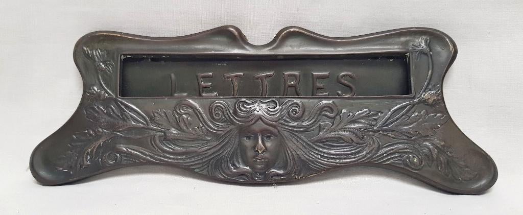 Art Nouveau Brievenbus., Antiek en Kunst, Ophalen of Verzenden