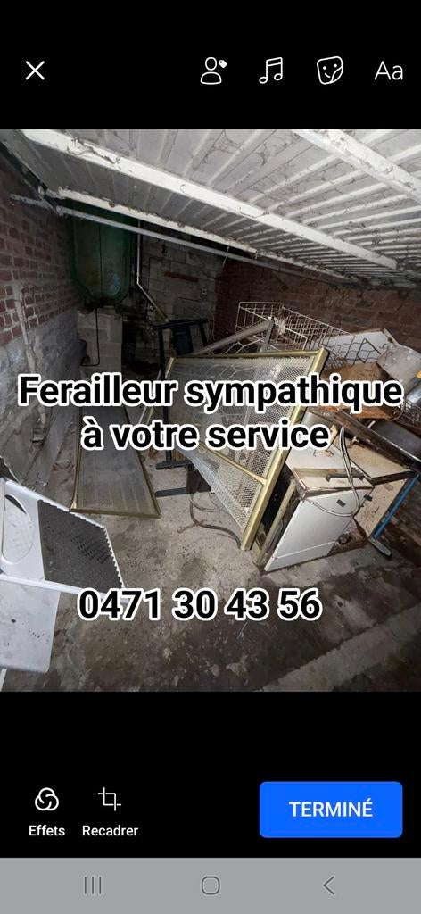 Votre ferailleur sympathique à votre service, Enlèvement ou Envoi