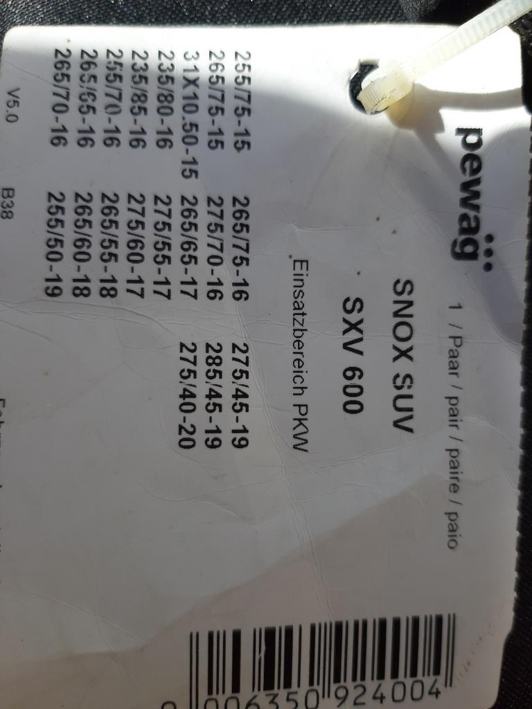 Nieuwe Pewag sneeuwkettingen in draagtas., Enlèvement ou Envoi