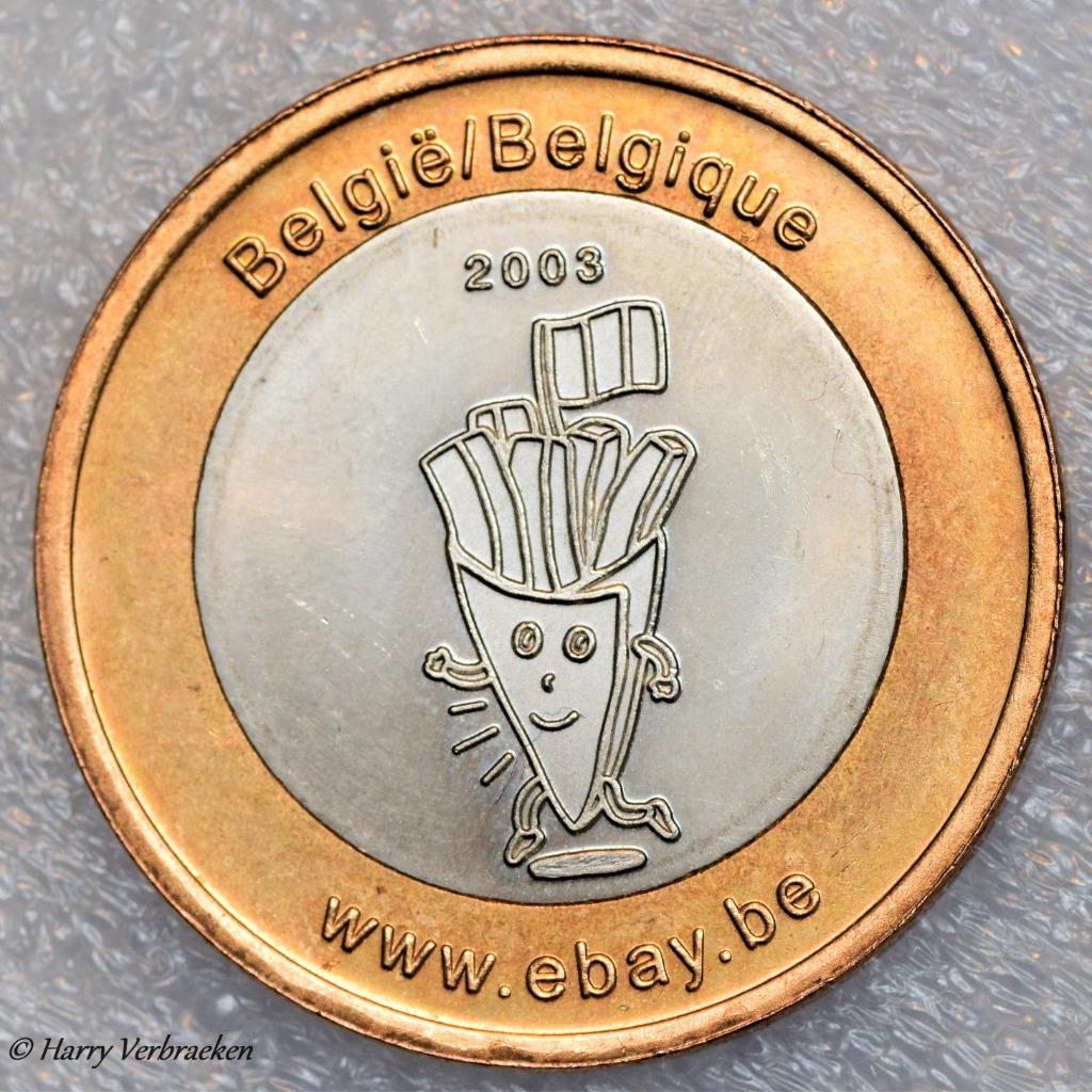 Penning ebay Belgie 2003 bicolor., Enlèvement ou Envoi, Autres matériaux
