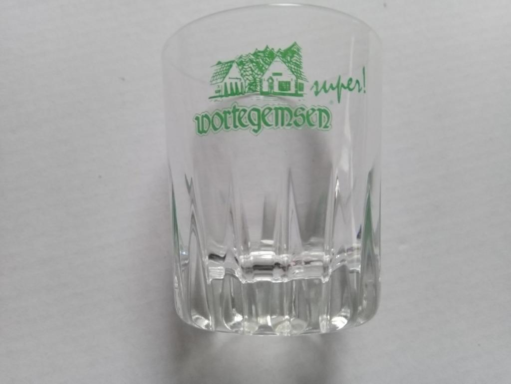 Borrelglaasje Wortegemsen Super !, Verzamelen, Ophalen of Verzenden, Zo goed als nieuw, Borrel- of Shotglas