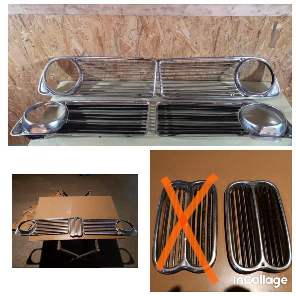 calandres, grilles de phares bmw e10 1502-2002 tii e6, Enlèvement, BMW