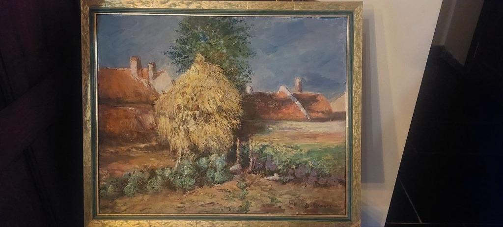 schilderij hooimijt, Ophalen