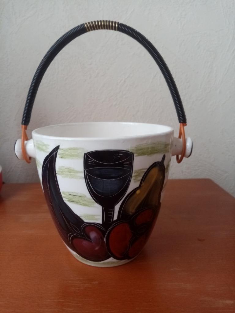 Sceau en céramique Italien "Ce Ve De" années 60s 12.5/12cm, Antiquités & Art, Antiquités | Céramique & Poterie, Enlèvement ou Envoi