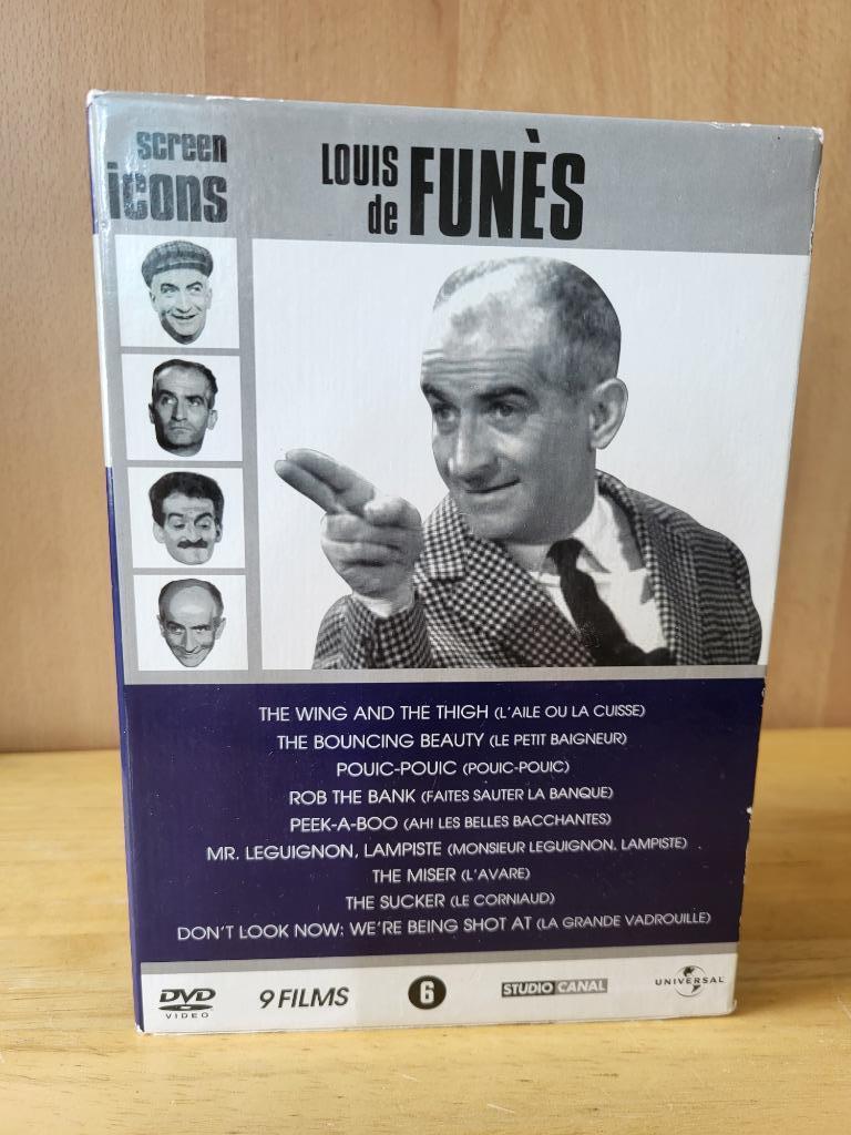Coffret DVD Louis De Funès (9 films) – sous-titré en NL, Alle leeftijden, Ophalen, Overige genres, Boxset