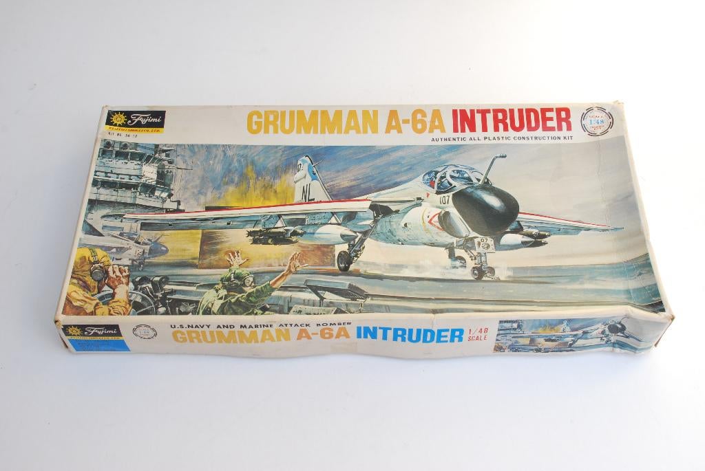 1/48 Fujimi Grumman A6-A Intruder, Overige merken, Ophalen of Verzenden, Zo goed als nieuw, Groter dan 1:72
