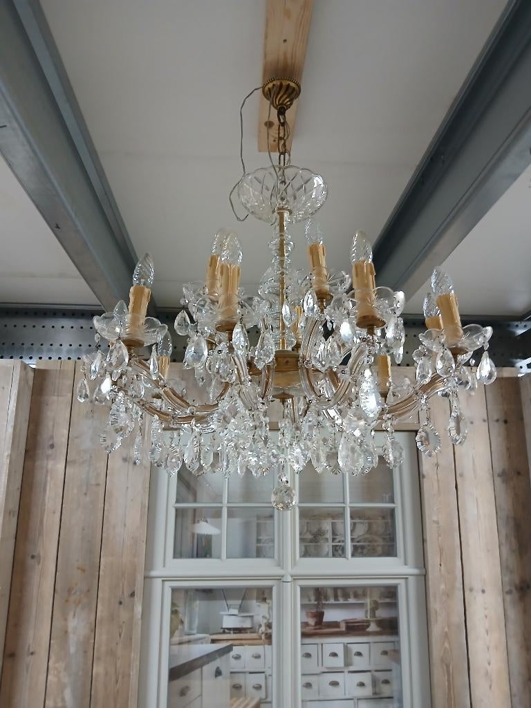 ANTIEKE KROONLUCHTER, Huis en Inrichting, Lampen | Kroonluchters, Ophalen, Gebruikt