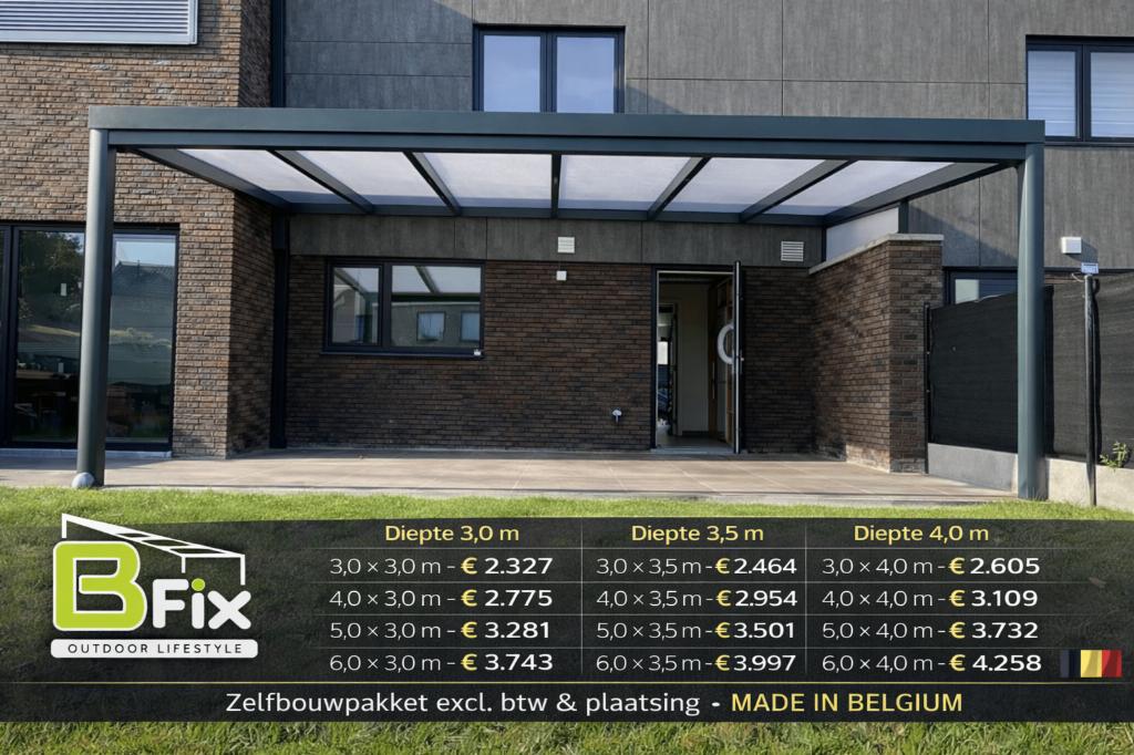 Terrasoverkapping zelf plaatsen? Dat Kan!, Ophalen of Verzenden, Nieuw, Veranda