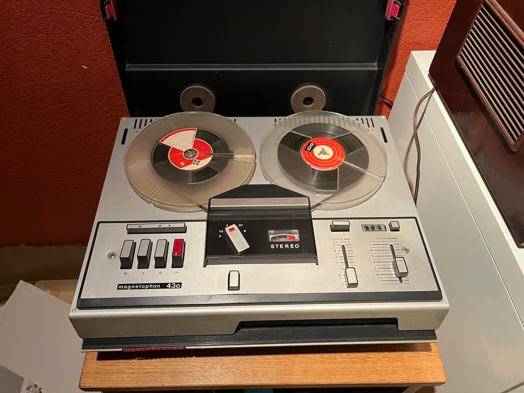 Enregistreur à bandes Telefunken Magnétophone typ M 430, Ophalen, Bandrecorder