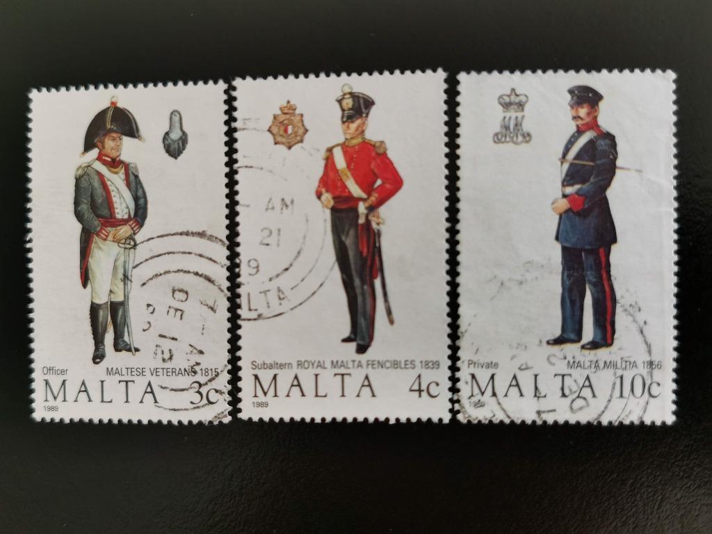 Malte 1989 - uniformes militaires, Enlèvement ou Envoi, Malte, Affranchi