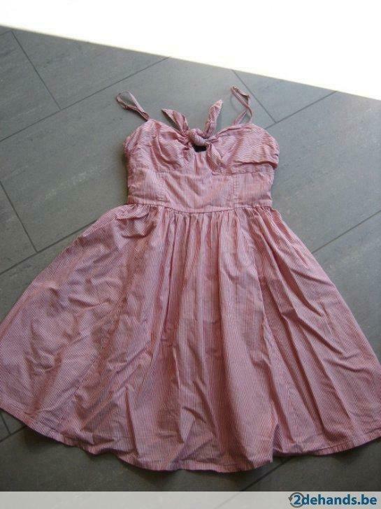 rood gestreept kleedje 34, Utilisé, Fille, Robe ou Jupe