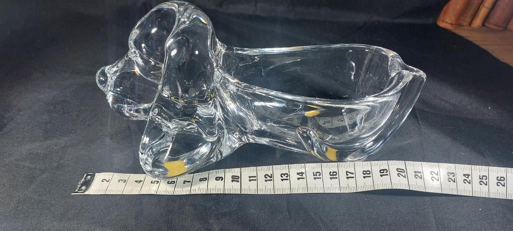 kristallen schaaltje of vide-poche 21cm Art Vannes France, Ophalen of Verzenden