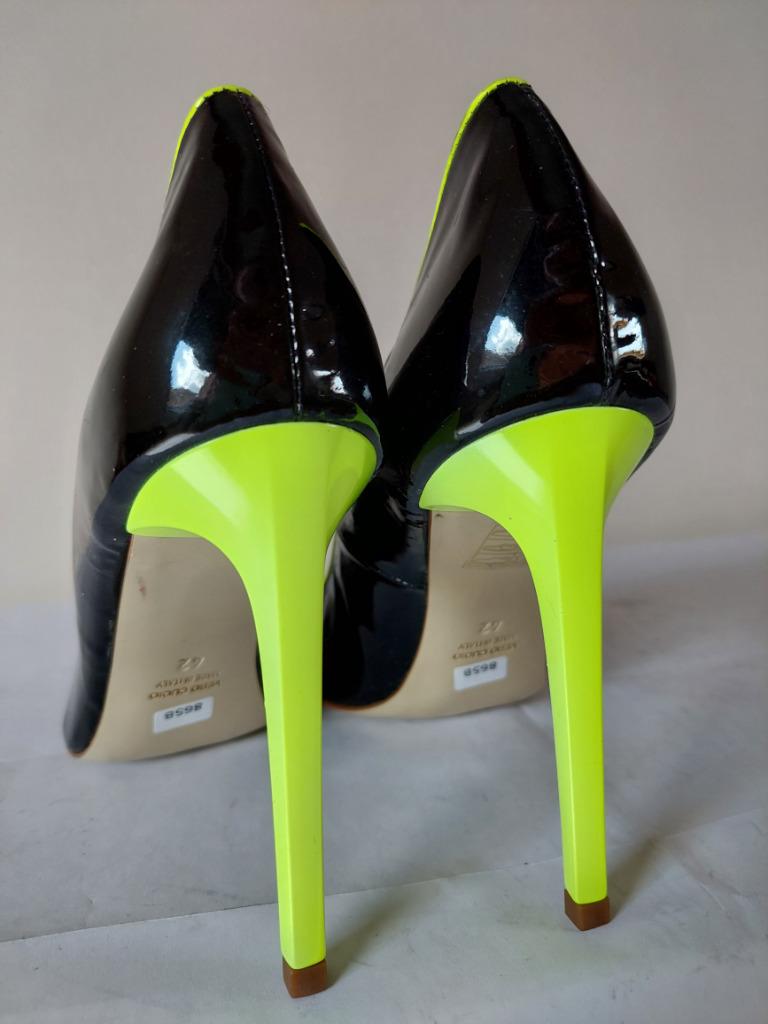 865B* GIO HEL sexy leren pumps met hoge hakken (42), Pumps, Zwart, Nieuw, Verzenden