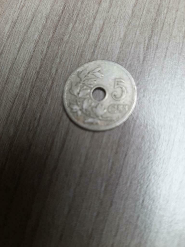 Belgische  munt 5 cent 1905, Postzegels en Munten, Ophalen of Verzenden
