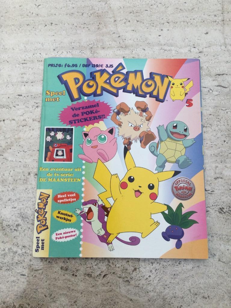 Pokémon boekje met 12 stickers, Ophalen of Verzenden, Gebruikt