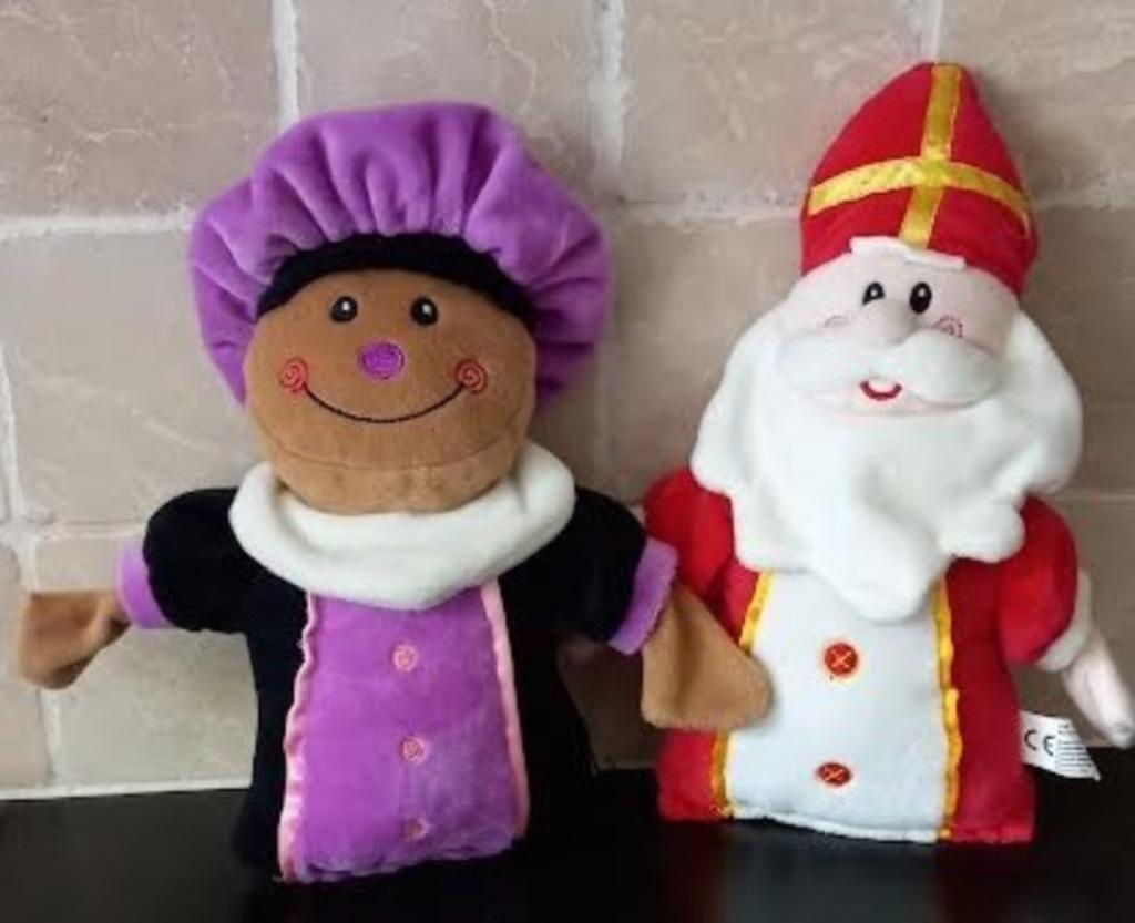 Knuffel sinterklaas en zwarte piet, Diversen, Sinterklaas, Ophalen of Verzenden, Zo goed als nieuw