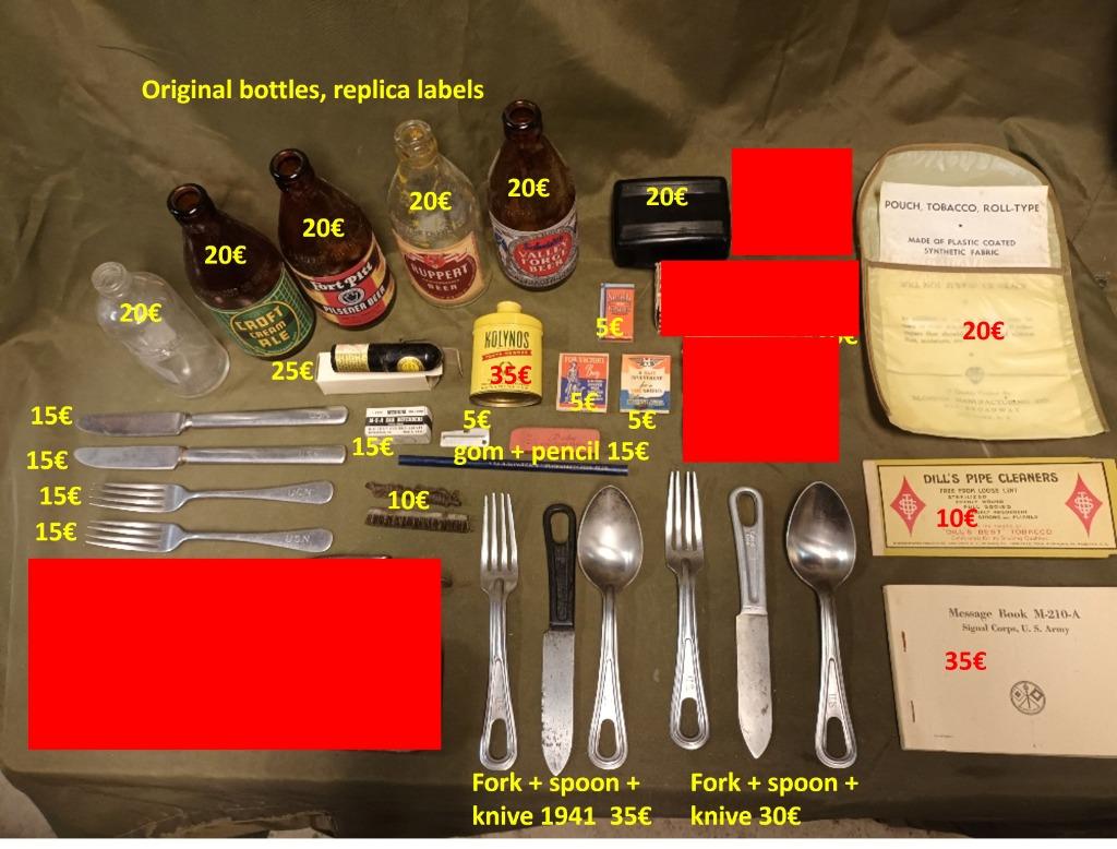 US WW2 vente de mes doubles en matériel PX, Enlèvement ou Envoi, Armée de terre, Autres types
