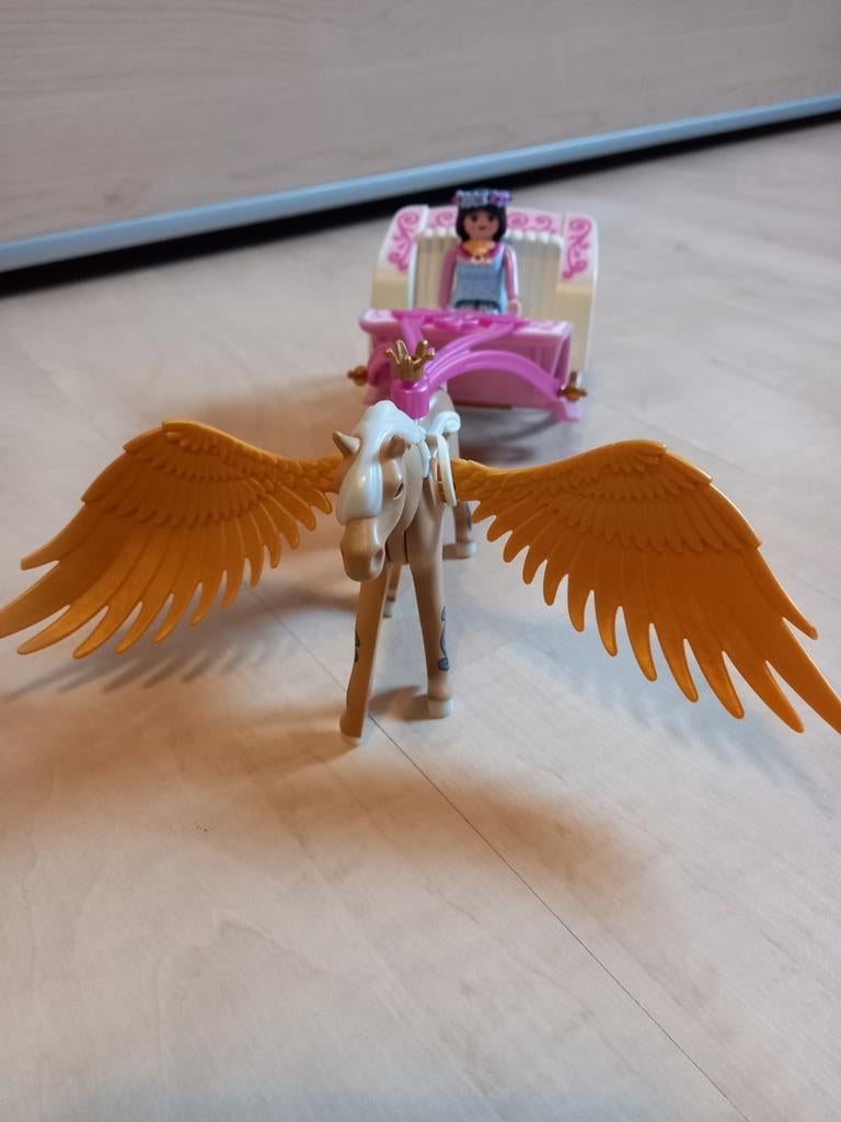 Playmobil 5143 Pegasuspaard met koets, Kinderen en Baby's, Speelgoed | Playmobil, Ophalen of Verzenden