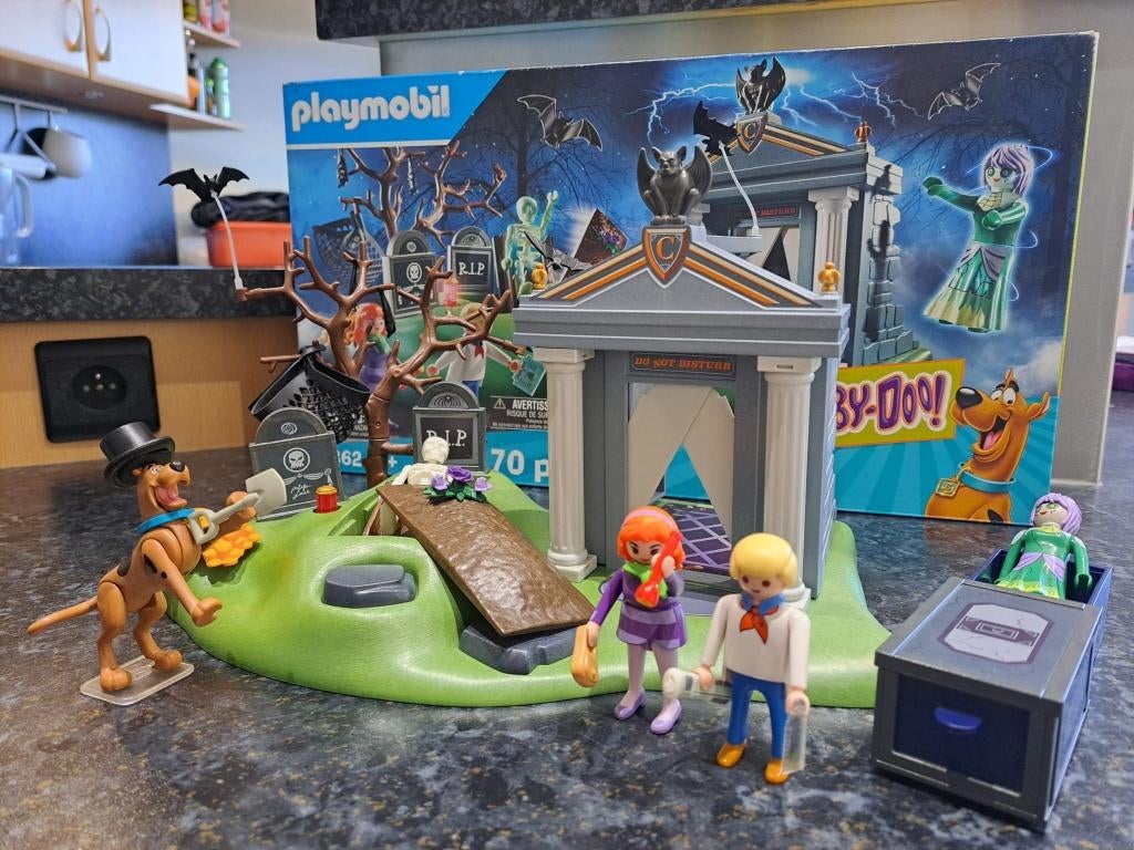 PLAYMOBIL SCOOBY-DOO! Op het kerkhof - 70362, Kinderen en Baby's, Ophalen, Zo goed als nieuw, Complete set