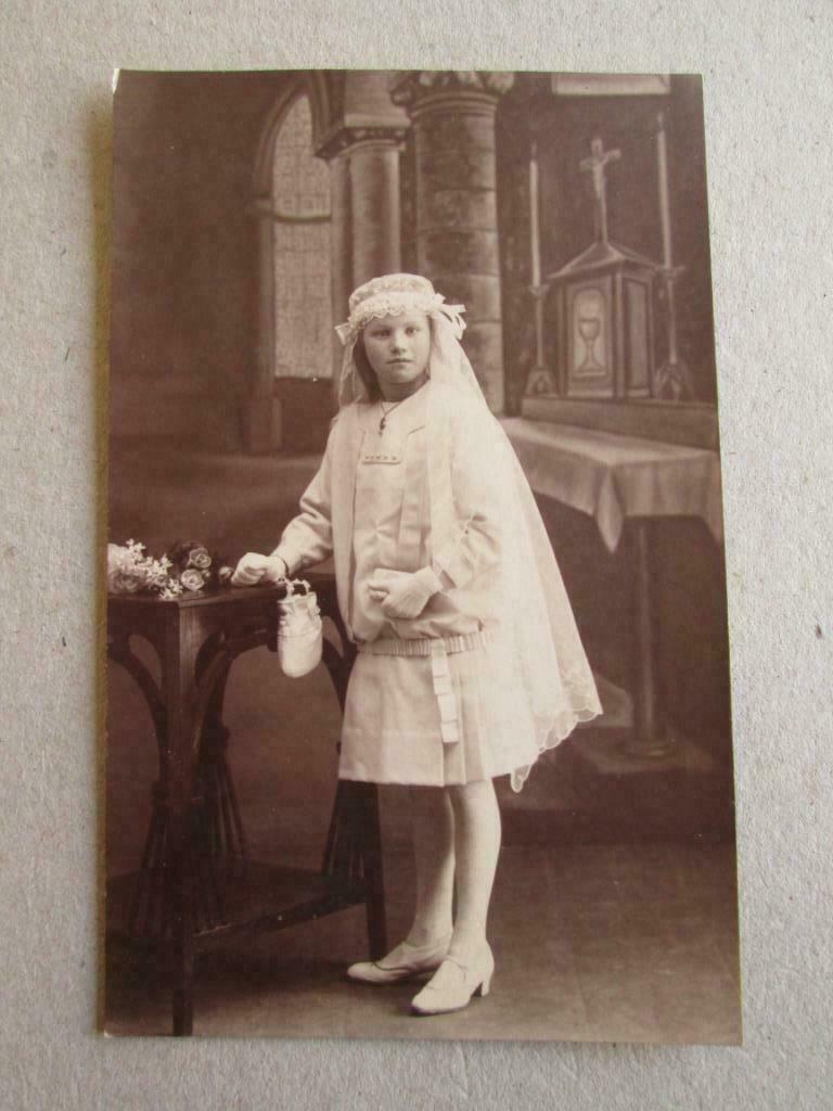 oude fotokaart : Plechtige Communie, Ophalen
