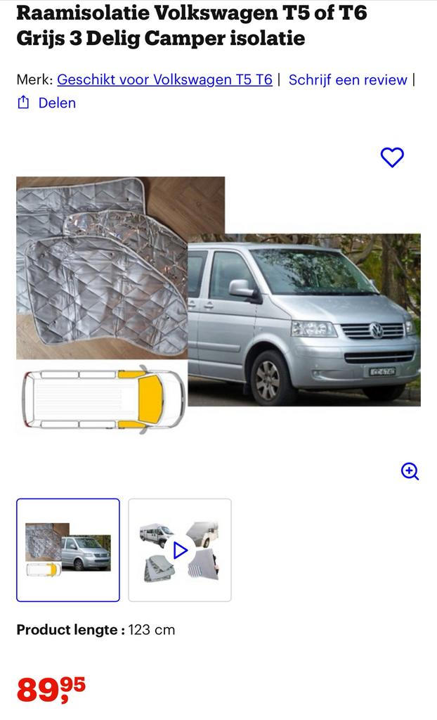 Isolation vitres camping-car Volkswagen California, Enlèvement, Neuf
