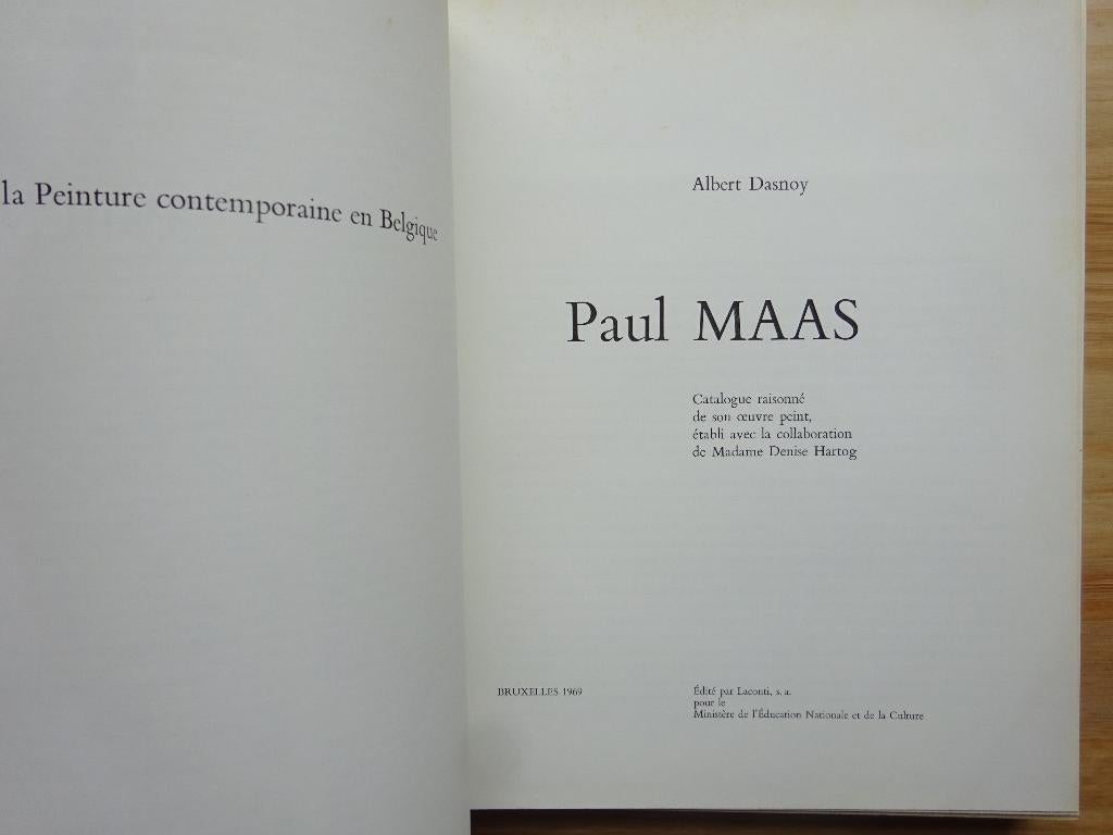 Paul Maas, oeuvrecatalogus, 1969 Laconti, Gelezen, Albert Dasnoy, Ophalen of Verzenden, Schilder- en Tekenkunst