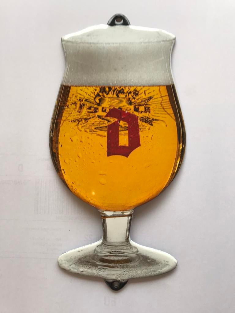 Duvel emaille reclamebord, Verzamelen, Ophalen of Verzenden, Zo goed als nieuw, Reclamebord