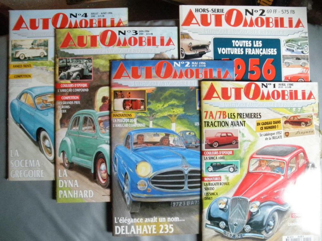 Automobilia L’histoire automobile en France 1à 4 HS 1956 (1), Ophalen, Zo goed als nieuw, Citroën, Collectif